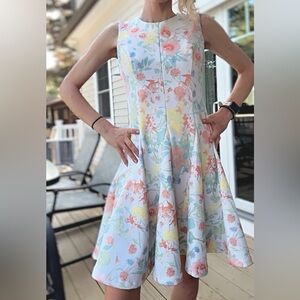 Calvin Klein Floral Formal Dress